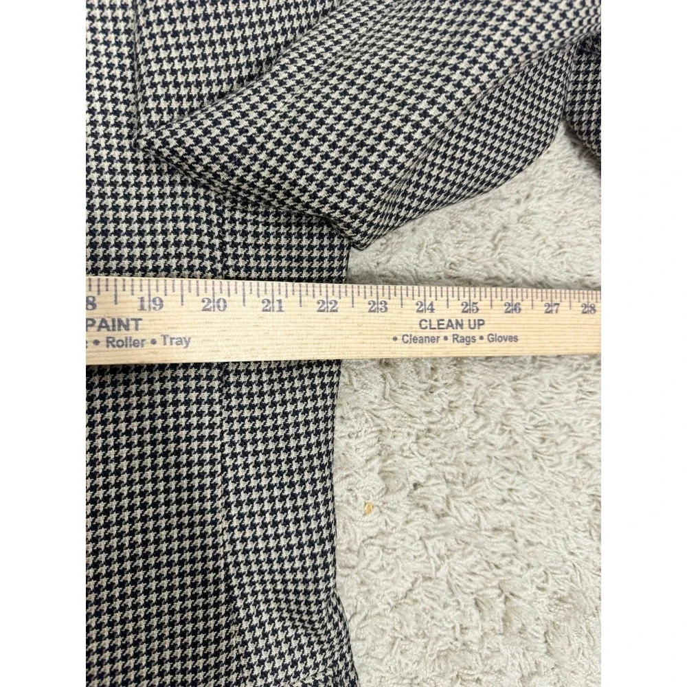 VTG Polo University‎ Club Ralph Lauren Blazer Blue Tan Check Wool Silk Blend 44R